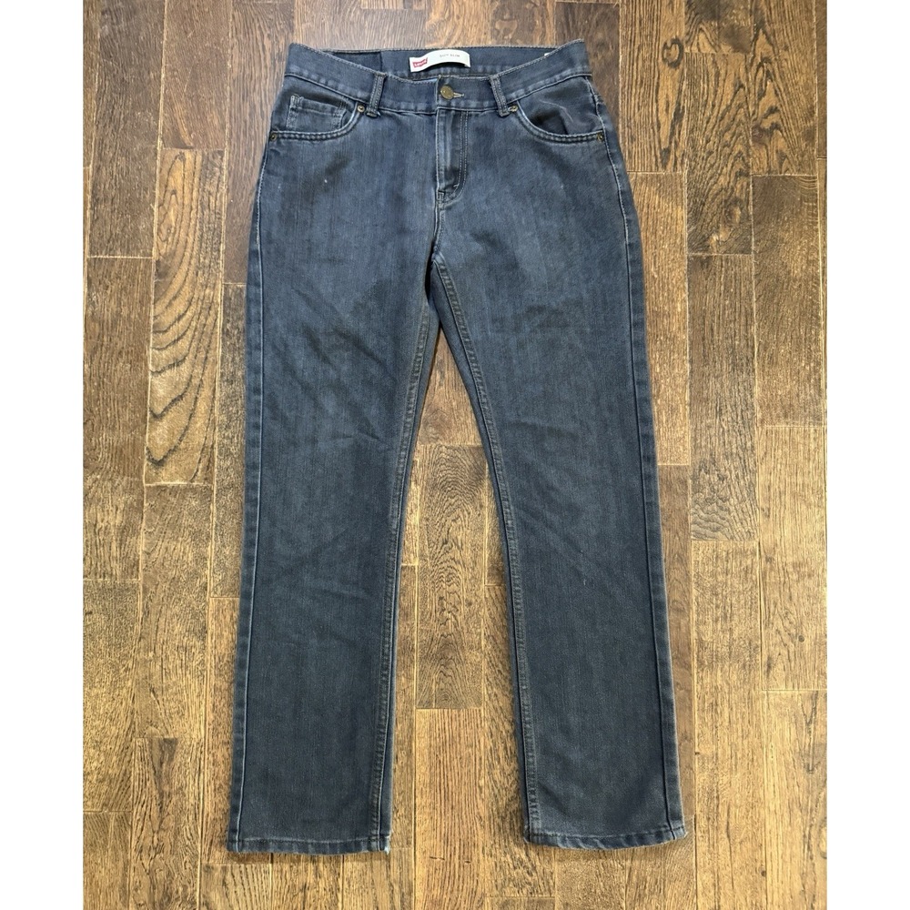 Levi's 511 Slim Straight Jeans Boys 18 Regular Dark Blue Excellent 29x29